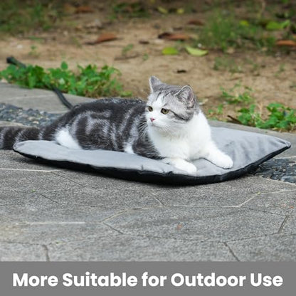 Outdoor Heating Pad，Heating Pet Bed for Small, Medium, Large and Dogs/Cats - Auto Temperature Control Outdoor Heated Pet Pad. (M -16 x 12 inch)