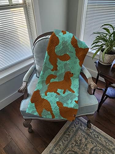 Caroline's Treasures MLM1065LQB Ruby Cavalier Spaniel Quilted Blanket 50x60 Artwork Pattern Quilted Throw Blanket for Bed, Couch, Sofa, Soft and Lightweight