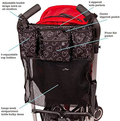 J.L. Childress Disney Baby Cups N Cargo Stroller Organizer & Caddy, Mickey