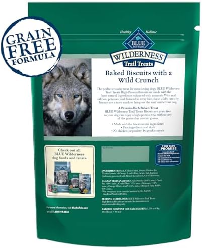 Blue Buffalo Wilderness Trail Treats Duck Crunchy Dog Biscuits, 24 oz