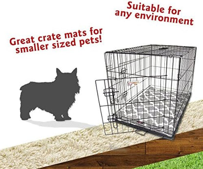 24" Trellis Gray Crate Dog Bed Mat By Majestic Pet Products