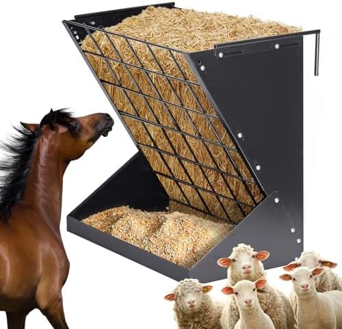 Hay Feeder for Goats 25 Gallon Horse Hay Rack for Sheep