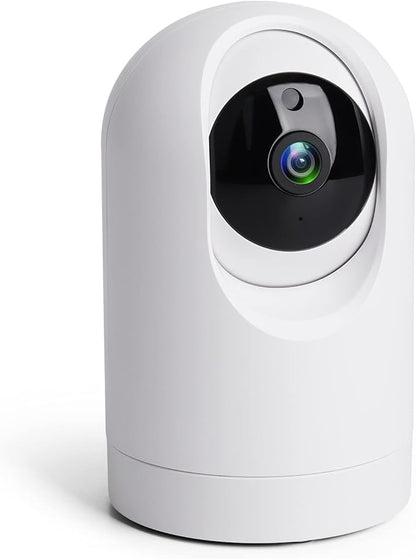 Indoor Security Camera Wireless, 2K Smart Home IP Camera 2.4G/5G Dual-Band WiFi Connection, Two-Way Audio, AI Human Motion Detection, Night Vision, App Remote Control - White (QC21S)