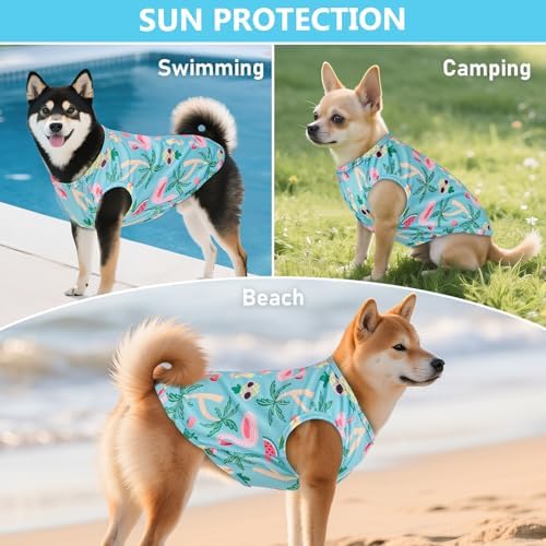 KYEESE 2Pack Dog Shirts for Large Dogs Breathable Mesh Tank Top