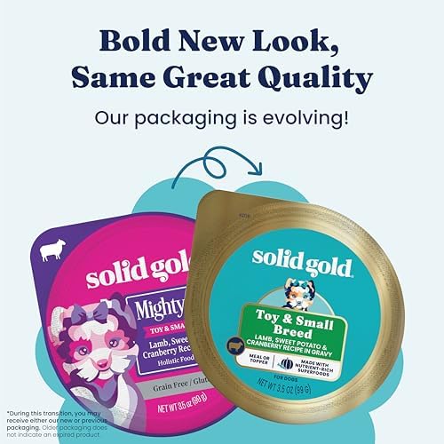 Solid Gold Small Breed Lamb Wet Dog Food Topper, Adult & Puppies, 12ct