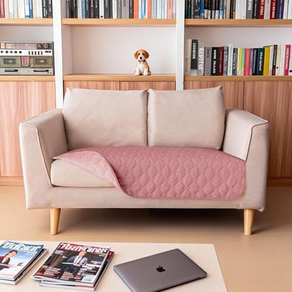 gogobunny Waterproof Loveseat Cover, Reversible Dog Cat Blanket for Couch