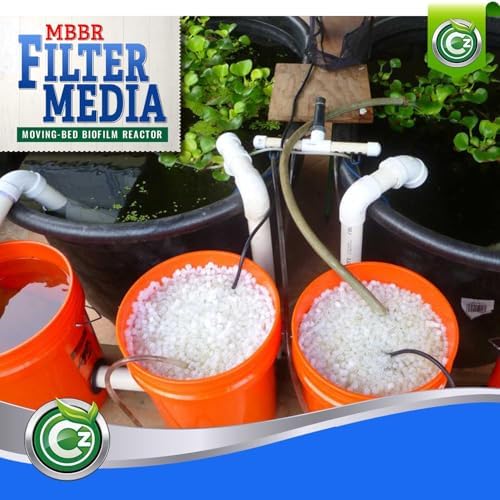 K1 Filter Media 1 Cubic Foot Premium Grade Moving Bed Biofilm Reactor Mbbr. Fresh, Virgin, Not Recycled. Perfect for Aquariums, Aquaculture, Ponds