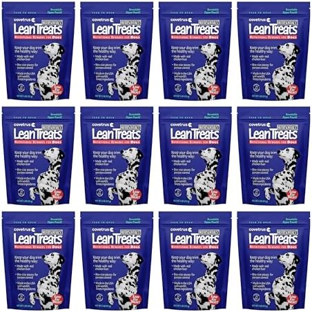 Covetrus Nutrisential Lean Treats for Dogs - Small, Medium & Large Dogs (K9) - Nutritional Low Fat, Bite-Size - Soft Chicken Flavor - 12 Pack - 4oz