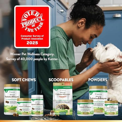 NaturVet Advanced Probiotics for Dogs Scoopables Food Topper - 11oz
