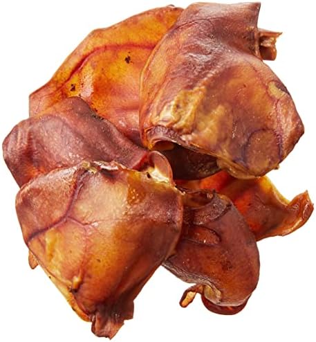 Amazon Brand – Wonder Bound Whole Pig Ears Dog Treats, Pork, 6 ounce, 6 Count (Pack of 1)
