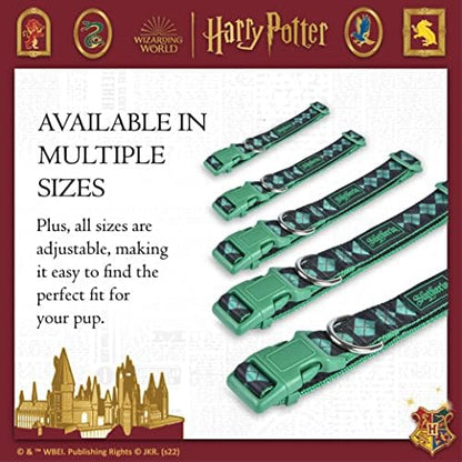 Harry Potter Slytherin Dog Collar in Size Extra Large | XLarge Apparel & Accessories for Hogwarts Houses