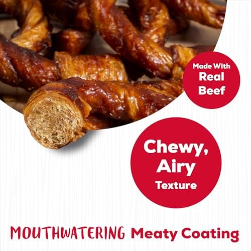 Country Kitchen Rawhide Free, Beef Rings Dog Chews, 21 Count