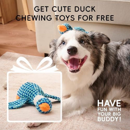 Homemate Dog Bed Large Sized Dog: 36"x27" Orthopedic Pet Bed with Toy