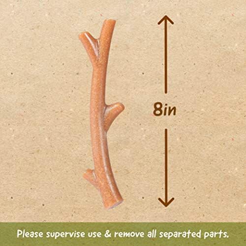Arm & Hammer Barkies Tree Branch Dog Chew Toy, Bacon Flavor, 8 Inch