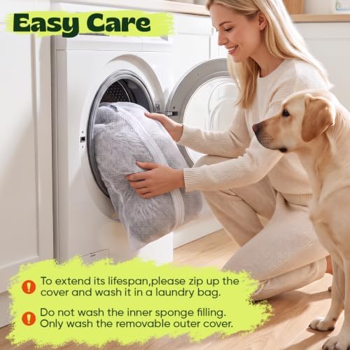 Memory Foam Orthopedic Dog Beds for Large Size Dogs,36 Inch,Grey