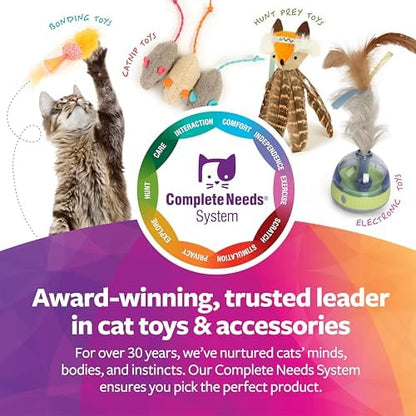 SmartyKat Madcap Mania Refillable Catnip Plush Cat Toy, Includes 2g Tube of Pure & Potent Catnip for Cats & Kittens