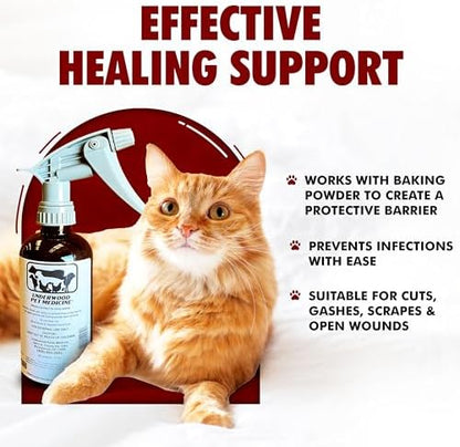 Pet Wound Care Spray with Trigger, Animal Wound Cleaner, 16 oz, No-Sting