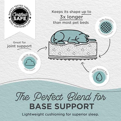 Best Friends by Sheri SnuggleSoft Faux Fur Calming Donut Bed for Dogs, Gray, Medium, 30x30