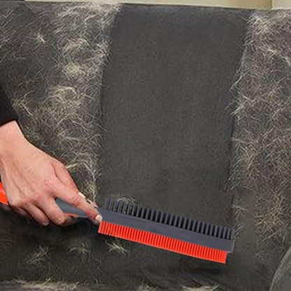 Premium Rubber Pet Hair Brush - Removes Hair from Couches & Pets' Coats O