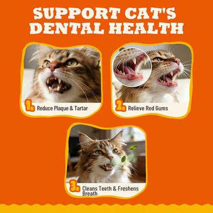 9 oz Cat Dental Treats with Breath Support & Training