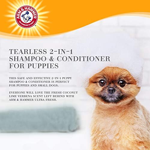 Arm & Hammer Tearless Puppy Shampoo, Coconut Lime Verbena, 16 Fl Oz