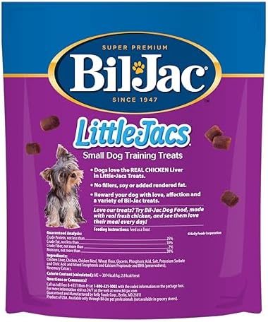 Bil-Jac Little-Jacs Soft Dog Training Treats with Chicken Liver | 10 oz