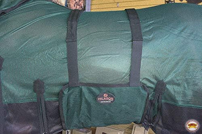 HILASON 69 in Horse Fly Sheet Hunter Green with Black UV