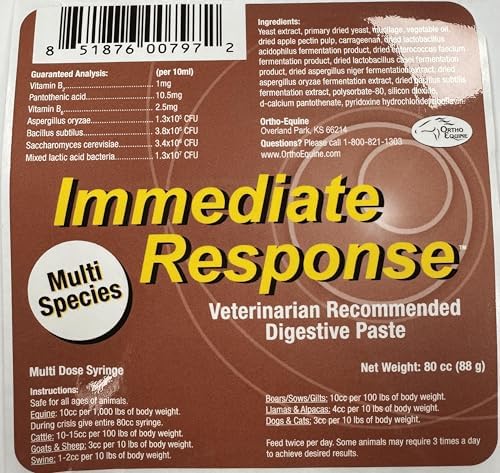 Immediate Response Digestive Paste, Multi-Species, 80ml