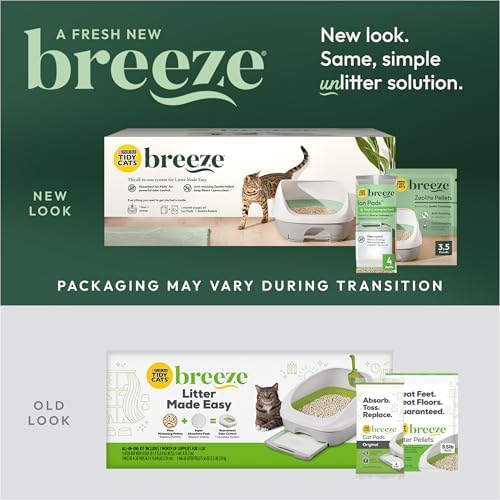 Purina Tidy Cats Breeze Cat Litter Box System Kit with Pellets & Pads