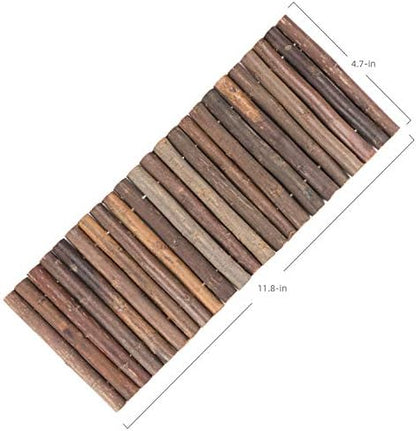 Niteangel Wooden Ladder Bridge, Hamster Mouse Rat Rodents Toy, Small Animal Chew Toy (11.8" x 4.7")