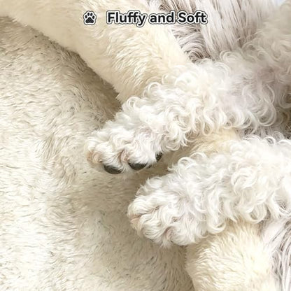 YooxArmor Round Covered Cat Bed Cave Dog Bed for Small Medium Pets,Brown,M