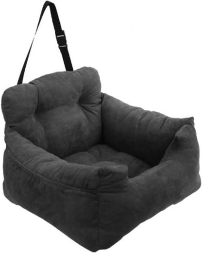 Dog Bed, Removable and Washable car Litter pet cat and Dog car Sofa Litter Suitable for Travelling. (Dark Grey (Non-Removable and Washable))