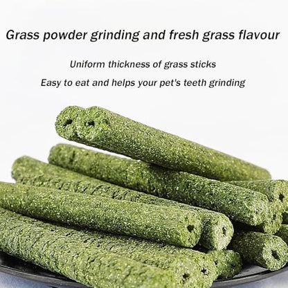 Types of Combined Chew Toys Molar Sticks Sweet Bamboo Apple Branch Timothy Grass for Pets Chinchilla Squirrel Gerbil Hamster Squirrel Guinea Pigs 400 Grams