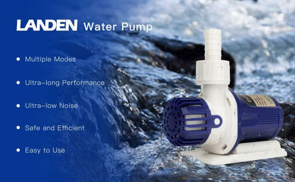 LANDEN EzFlux 35 Rimless 10 Gallon Rear Filtration Tank, Pump Included
