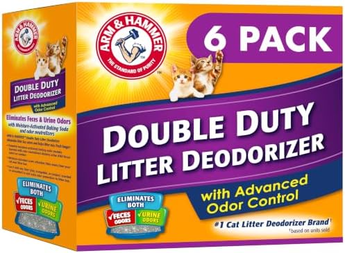 ARM & Hammer Cat Litter Deodorizer Double Duty, 20 oz, 6 Pack
