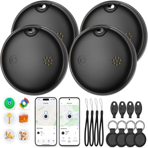 2026 Air Tags Tracker Tag for Android & iOS - Bluetooth Tracker with IP68 Waterproof, 100dB Alarm, Replaceable Battery, GPS Tracker Smart Tag for Luggage Keys Wallet Pets Kids, Airtag 1 Pack