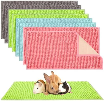 Barydat 8 Pcs Guinea Pig Cage Liner for Guinea Pig Cage Bedding Reusable Rabbit Mat Pad Washable Training Pad Animal Sleeping Bedding Mat