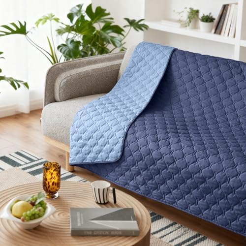 gogobunny Waterproof Pet Blanket for Bed, Washable Couch Cover for Dog Cat
