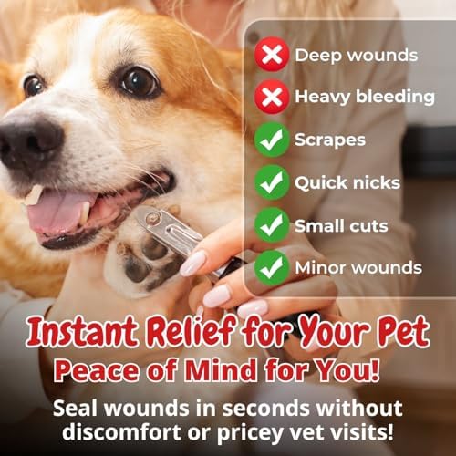 Dog Wound Care Gel for Pets, Styptic Powder Alternative