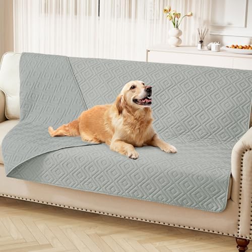 hyha Waterproof Reversible Dog Blanket, Pet Blanket for Sofa Couch