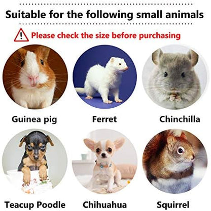 Rypet Ferret Harness and Leash - Soft Mesh Small Pet Harness with Safe Bell, No Pull Comfort Padded Vest for Guinea Pig, Hamster, Rats and Similar Small Animals