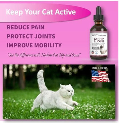 NODENS Cat Hip and Joint Liquid Glucosamine for Cats with Chondroitin