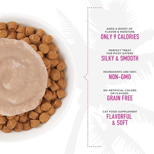 Tiki Cat Stix Mousse Treats, Single Serve Indulgent Lickable Treat or Dry Food Topper, with Chicken in Creamy Gravy, 0.5 oz. Servings (Pack of 40)
