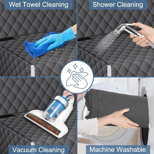 Waterproof Dog Backseat Cover for Cars, Non-Slip Pet Seat Protector, Grey