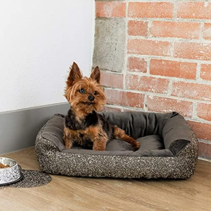 Sparkles Home Pet Bed, Sparkling Rhinestones, Soft, Comfortable Velvet, for Lounging Dogs, Cats, Pets, Gold, Small, Sold Individually