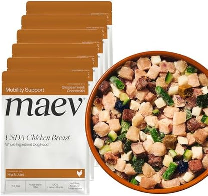 Maev Human-Grade Frozen Fresh Chicken Dog Food, Hip & Joint, 30 lb