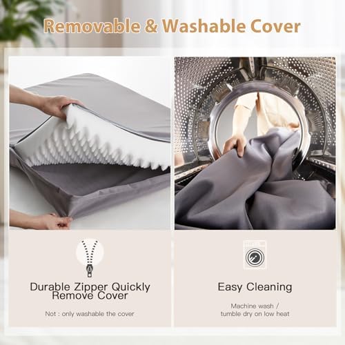 BFPETHOME Outdoor Waterproof Dog Bed for Large Dogs, Washable Cover, 42"