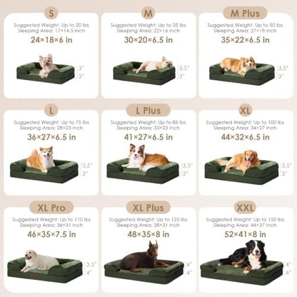 EHEYCIGA Orthopedic XXL Dog Bed, Waterproof Washable XL Big Pet Bed 46"