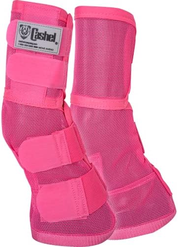 Cashel Crusader Horse Fly Leg Guards Warmblood Pink