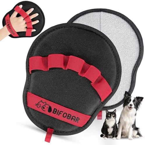 Pet Hair Removal Glove, Electrostatic Grooming Mitt for Dogs & Cats